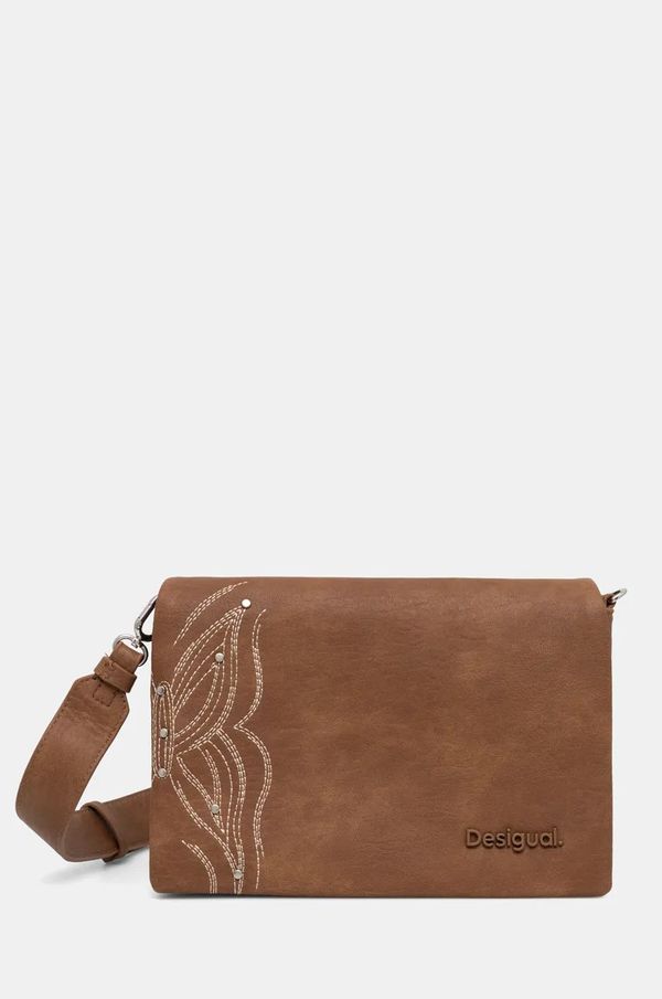 Desigual Torba Desigual REPRISE GOODALL SAND boja: smeđa, 24WAXPAK