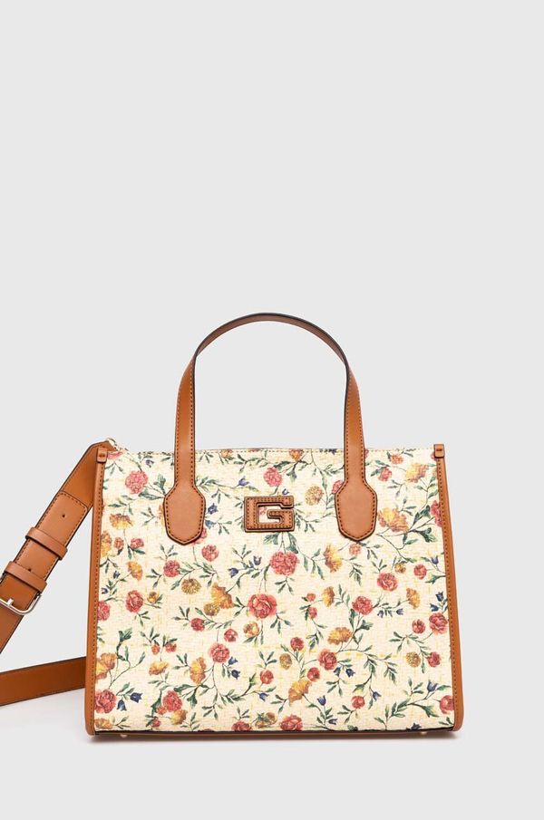 Guess Torba Guess SILVANA boja: bež, HWFC86 65220