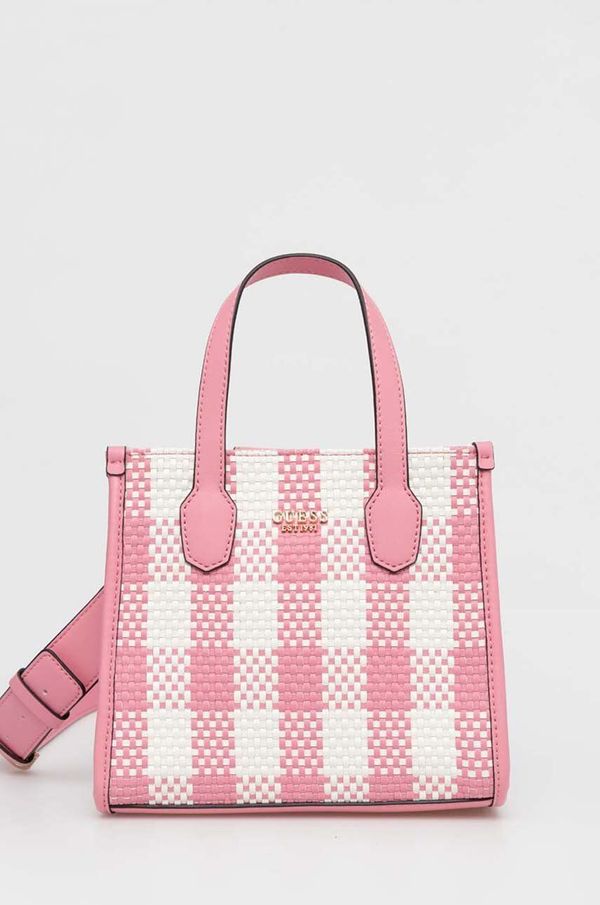 Guess Torba Guess SILVANA boja: ružičasta, HWGG86 65770