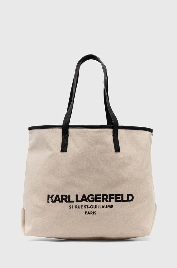 Karl Lagerfeld Torba Karl Lagerfeld boja: bež, 245W3856