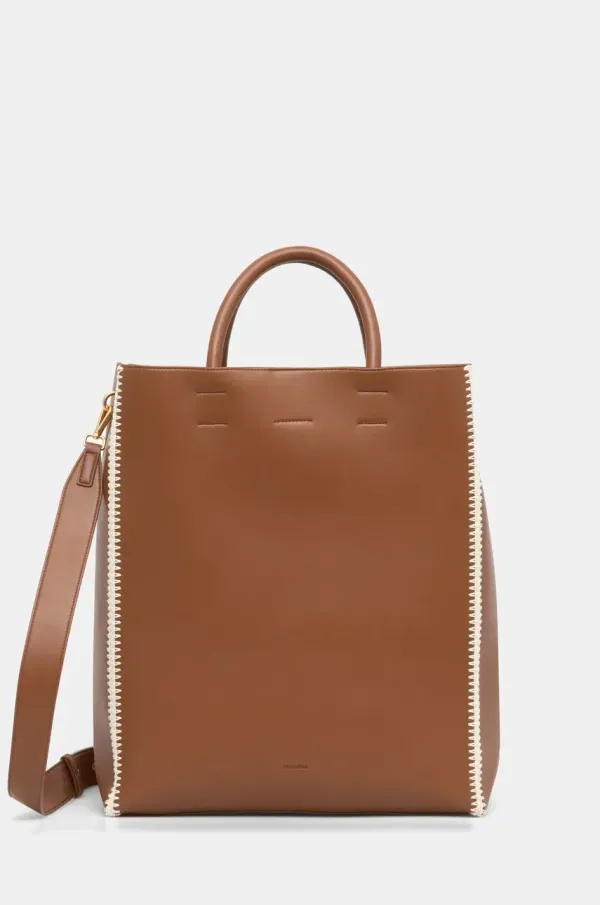 Nanushka Torba Nanushka COMPASSTOTE boja: smeđa, NU24CRBG00276