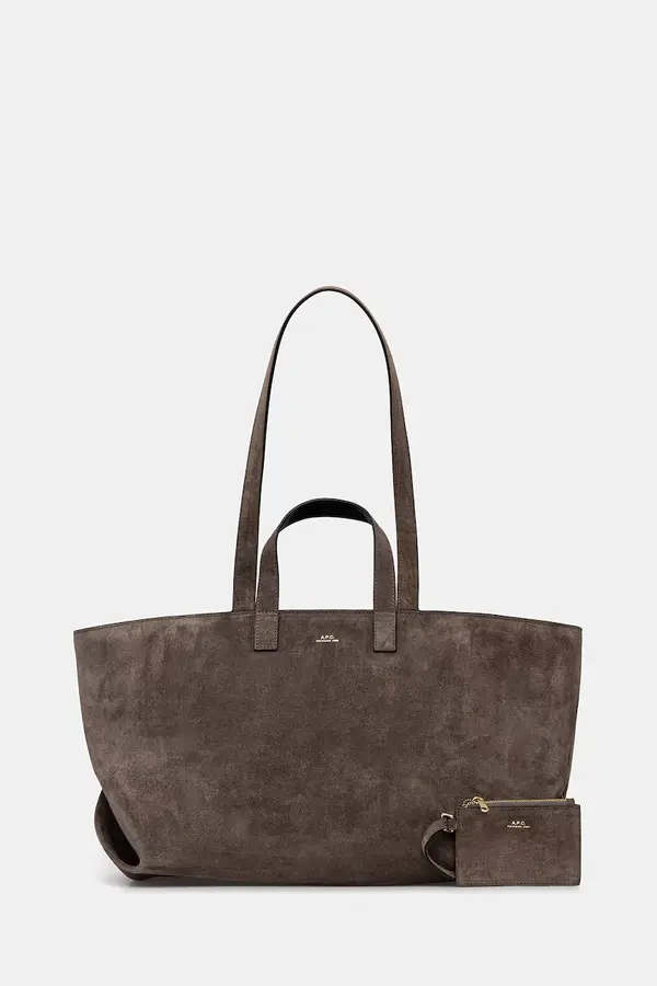 A.P.C. Torba od brušene kože A.P.C. LE DRUMMER