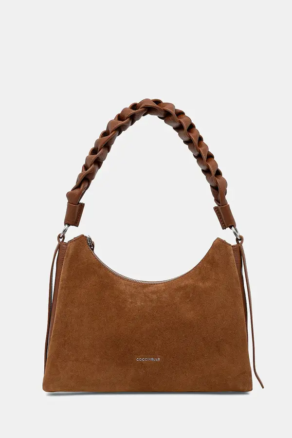 Coccinelle Torba od brušene kože Coccinelle BOHEME SUEDE BIMATERIAL