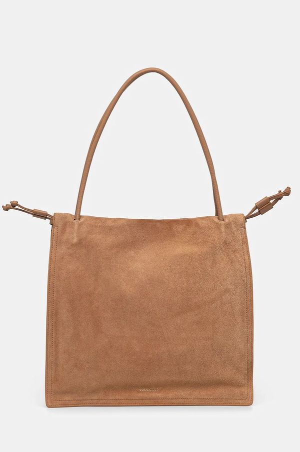 Coccinelle Torba od brušene kože Coccinelle boja: bež, E1 SS6 11 01 01