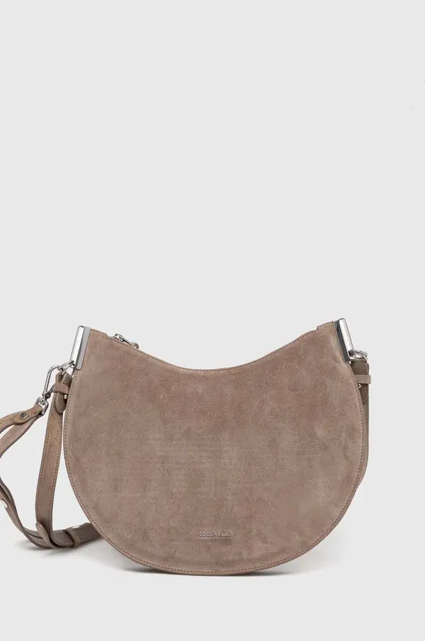 Coccinelle Torba od brušene kože Coccinelle COCCINELLESUNUP SUEDE