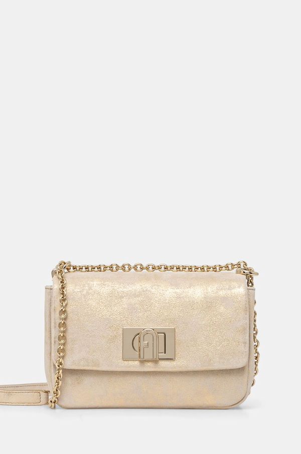 Furla Torba od brušene kože Furla boja: bež, BAFKACO BX3355 CGD00