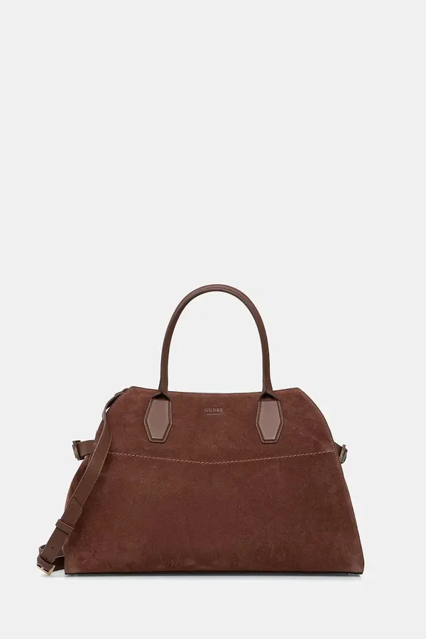 Guess Torba od brušene kože Guess LIZA