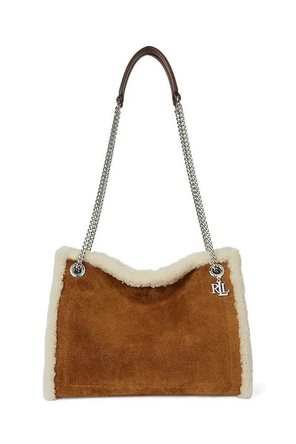 Lauren Ralph Lauren Torba od brušene kože Lauren Ralph Lauren