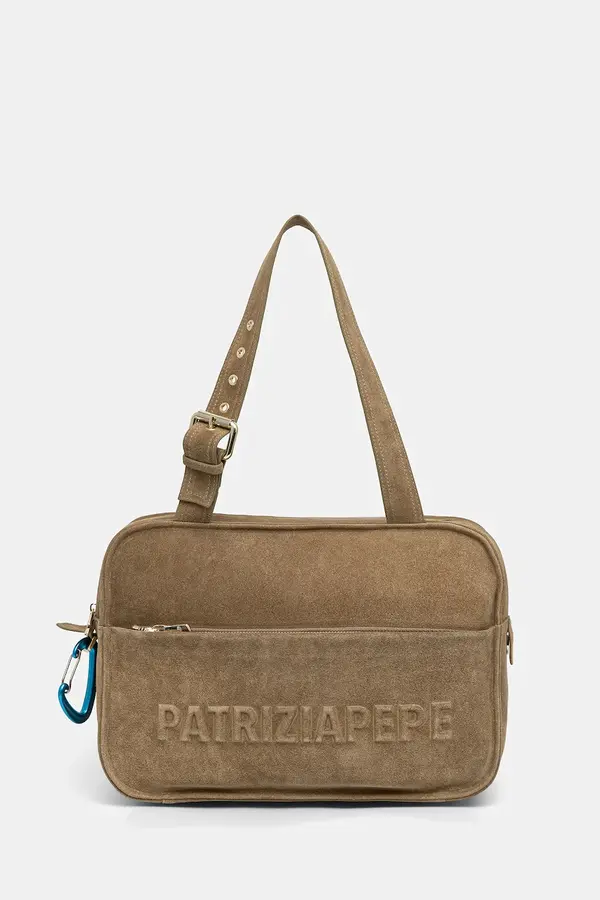 Patrizia Pepe Torba od brušene kože Patrizia Pepe
