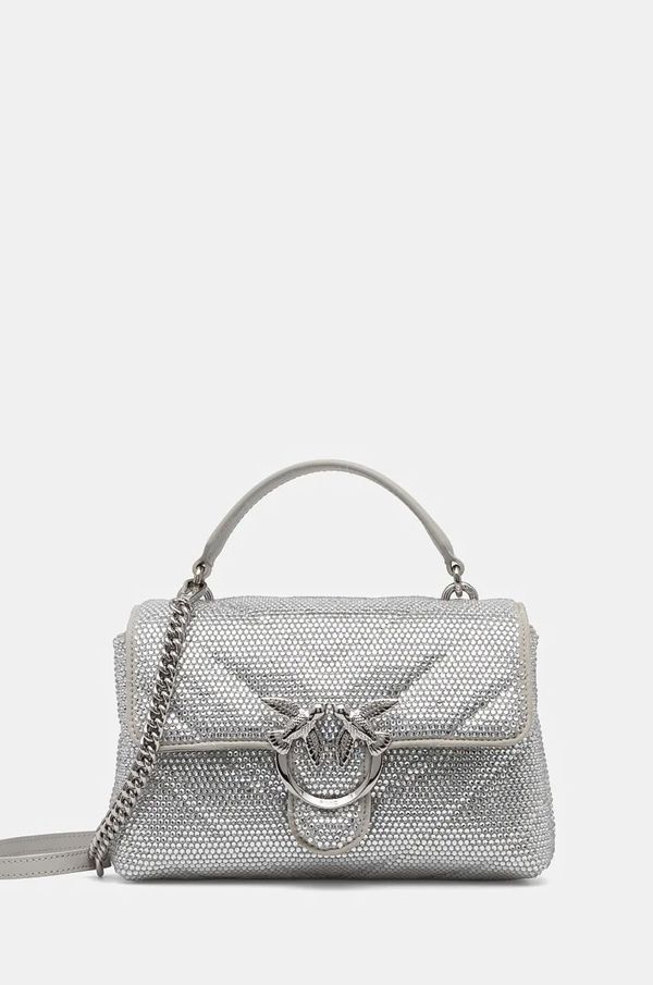 Pinko Torba od brušene kože Pinko boja: srebrna, 100044 A217