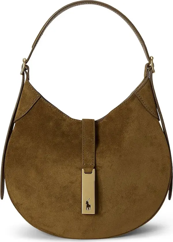 Polo Ralph Lauren Torba od brušene kože Polo Ralph Lauren