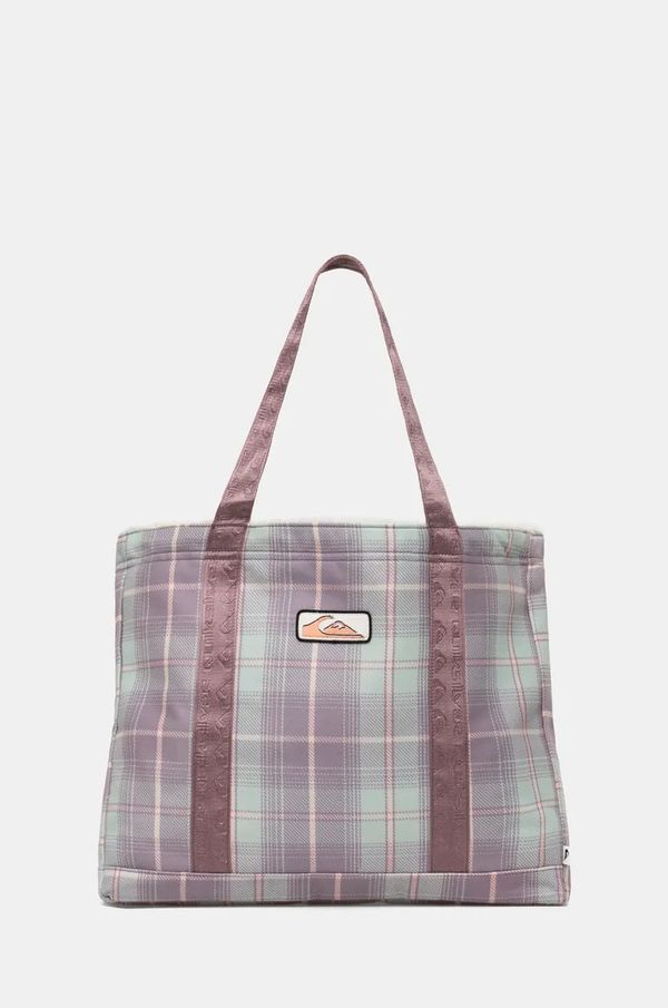 Quiksilver Torba Quiksilver Plaid Winter Bag boja: ružičasta, EQYBT03036