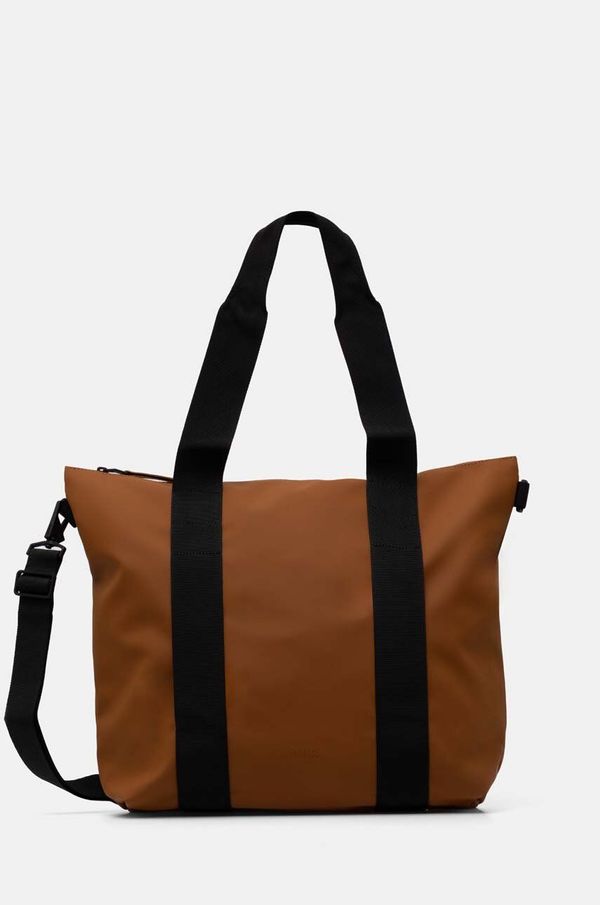 Rains Torba Rains Tote Bag Mini W3 boja: smeđa, 14160-63