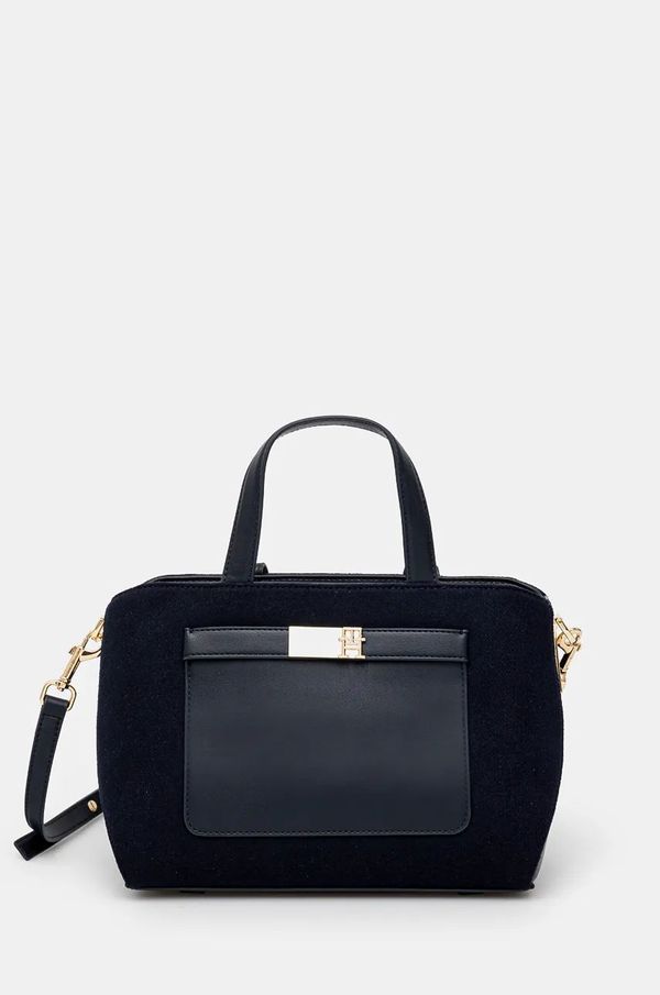 Tommy Hilfiger Torba s dodatkom vune Tommy Hilfiger boja: tamno plava
