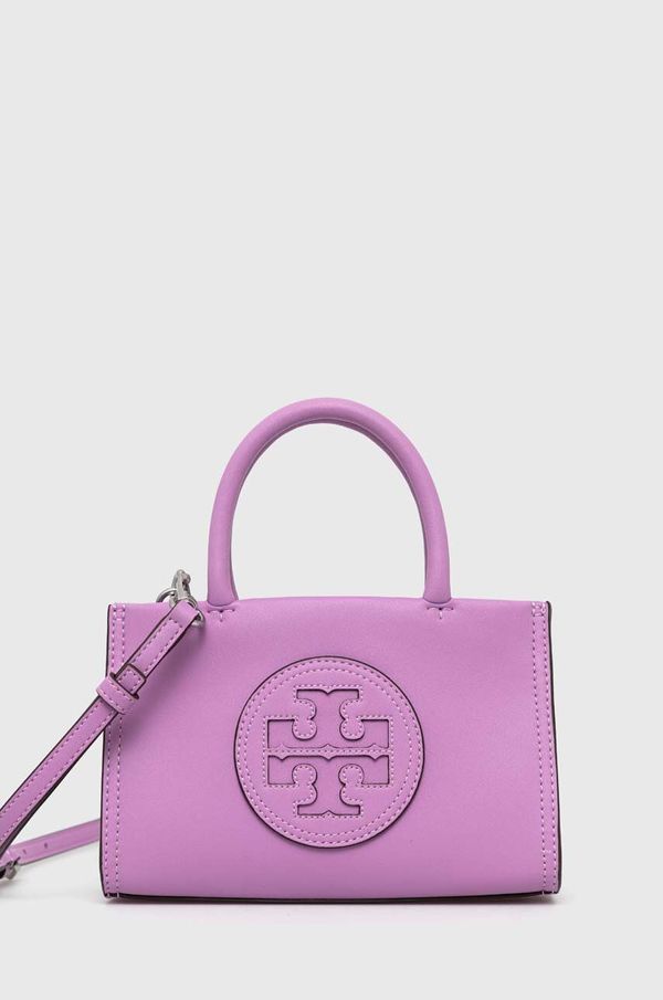 Tory Burch Torba Tory Burch Ella Bio Mini Tote- Bright Amethyst boja: ljubičasta