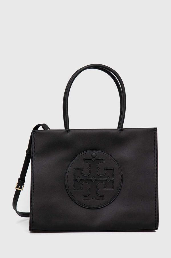 Tory Burch Torba Tory Burch Ella Bio Small Tote- Black boja: crna