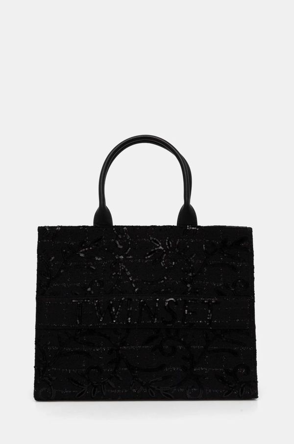 Twinset Torba Twinset boja: crna, 242TD8100