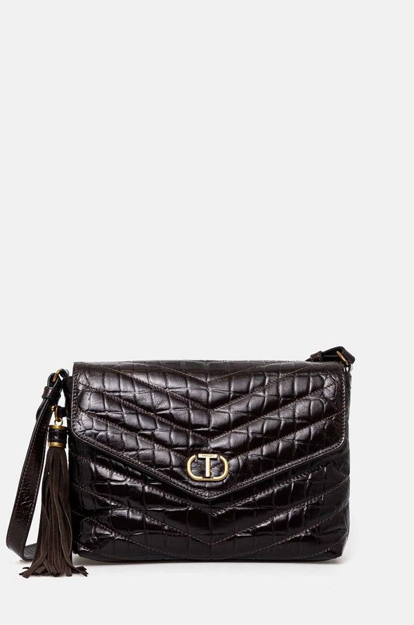 Twinset Torba Twinset boja: smeđa, 242TD8390