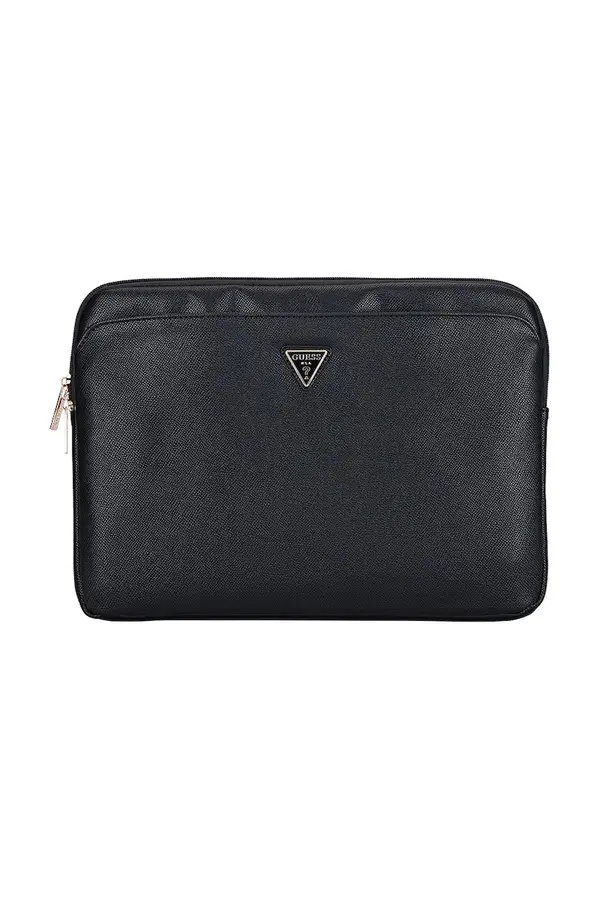 Guess Torba za laptop Guess Sleeve 14" Grained Zipper Pocket Triangle Logo