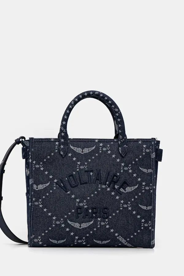 Zadig&Voltaire Torba ZADIG&VOLTAIRE  ANGEL TOTE DENIM MONOGRAM