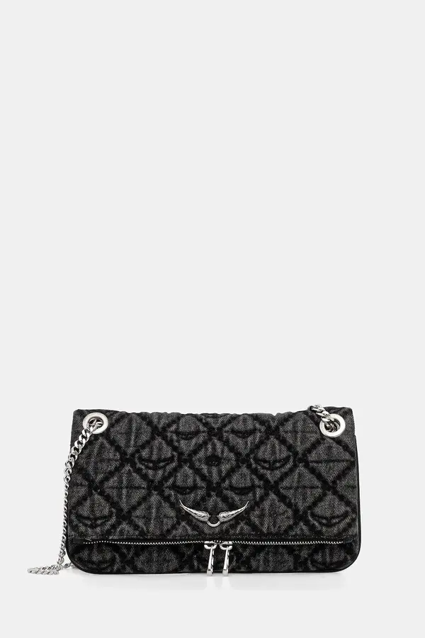 Zadig&Voltaire Torba ZADIG&VOLTAIRE  ROCK II DENIM MONOGRAM
