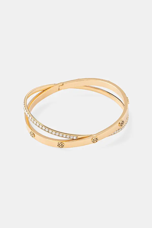 Tory Burch Tory Burch narukvica za žene pozlaćena kristalna Icon