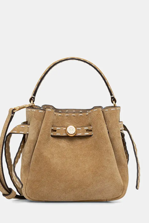 Tory Burch Tory Burch vrećasta torba za žene od brušene kože Romy
