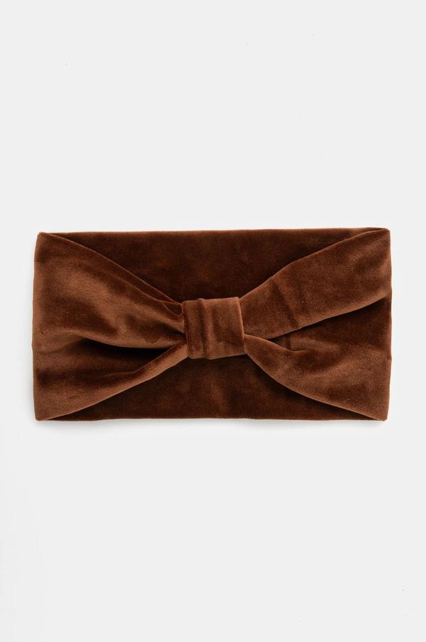 Answear Lab Traka za glavu Answear Lab boja: smeđa, od tanke pletenine