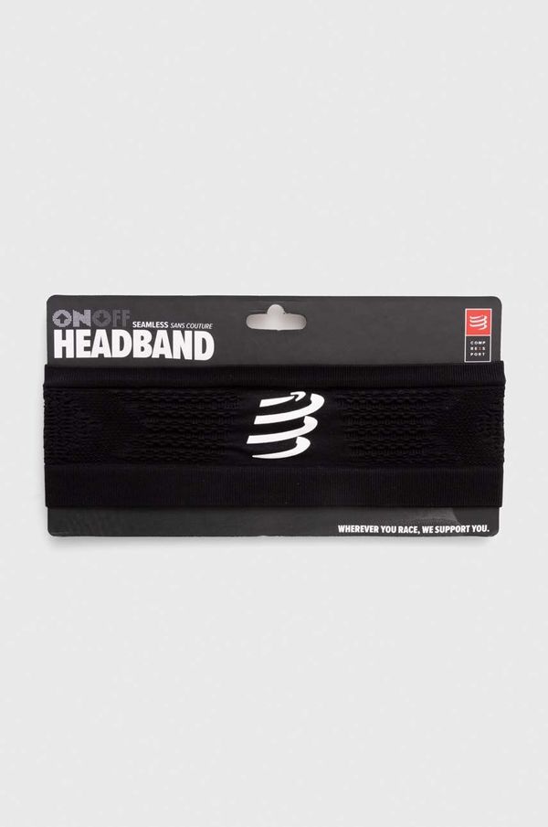 Compressport Traka za glavu Compressport Headband On/Off boja: crna, XBNU3909