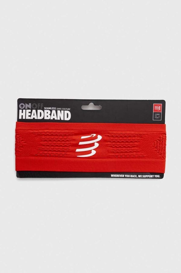 Compressport Traka za glavu Compressport Headband On/Off boja: crvena, XBNU3903