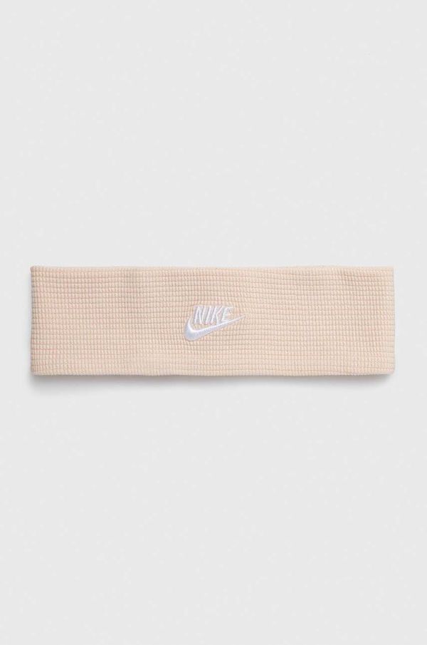 Nike Traka za glavu Nike Waffle boja: bež