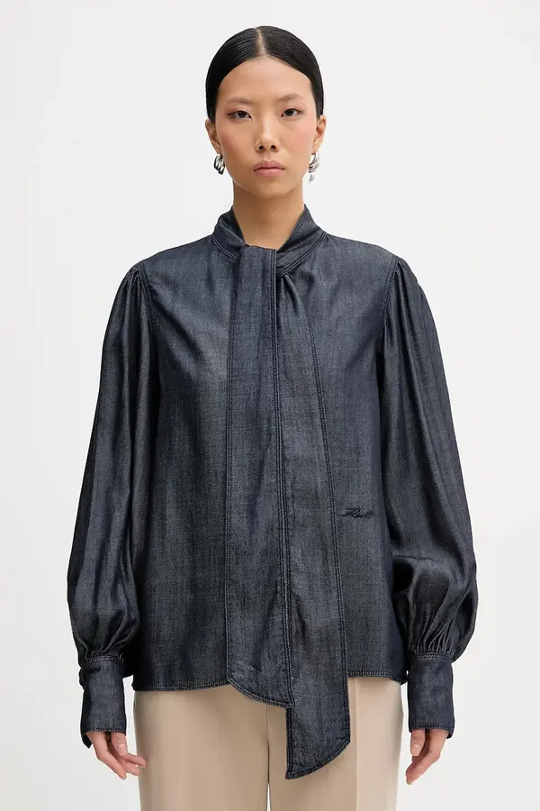 Karl Lagerfeld Traper bluza Karl Lagerfeld FLUID DENIM