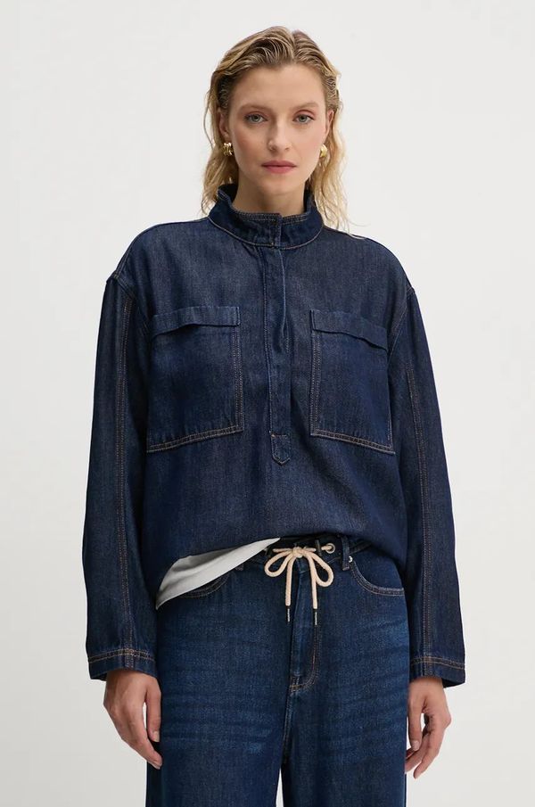 MUNTHE Traper bluza MUNTHE TUXA za žene, boja: tamno plava, bez uzorka, 243100024314