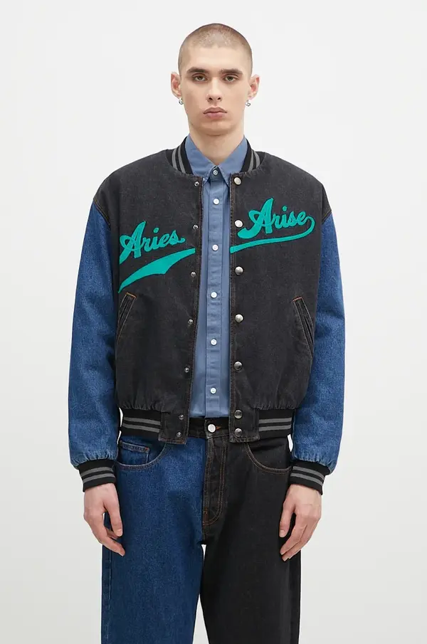 Aries Traper bomber jakna Aries Varsity Denim Jacket