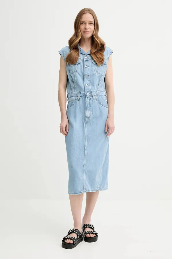 Levi's Traper haljina Levi's ICONIC SLEEVELESS DRESS