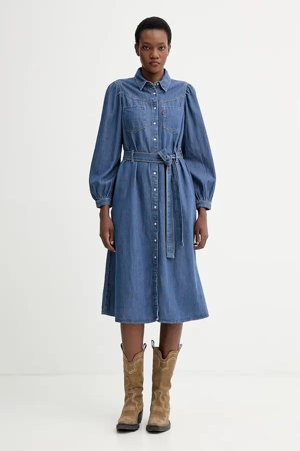 Levi's Traper haljina Levi's JOURNEY LS MAXI