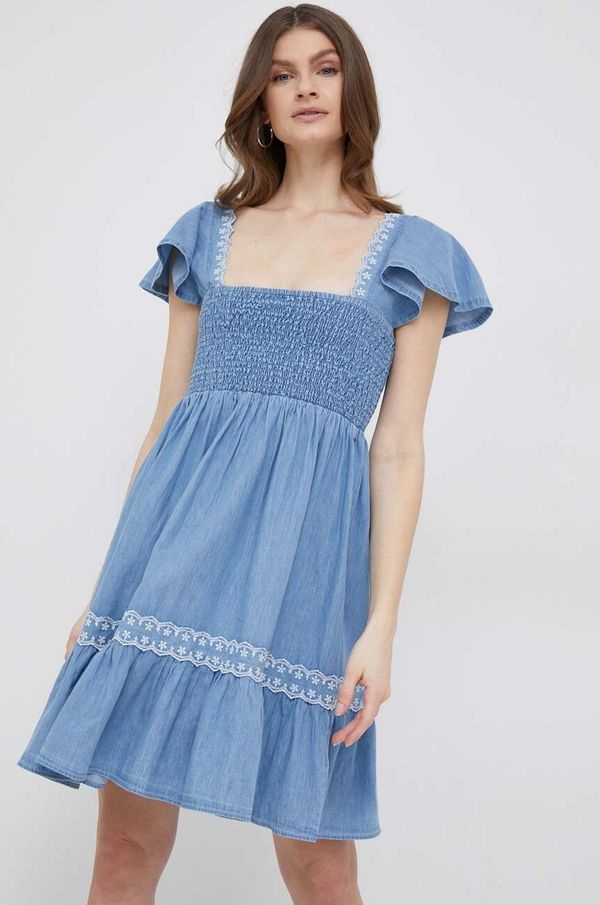 Pepe Jeans Traper haljina Pepe Jeans Adele mini, širi se prema dolje