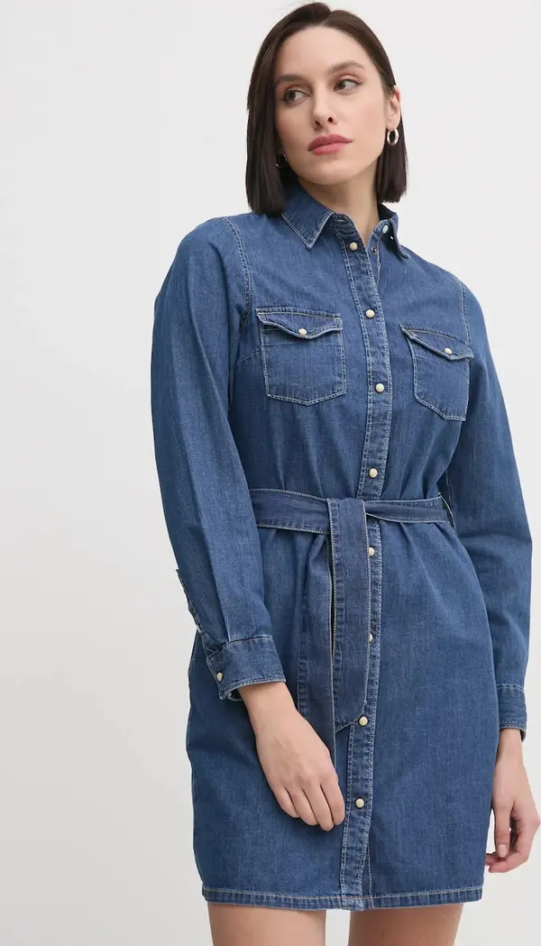 Pepe Jeans Traper haljina Pepe Jeans REGULAR DENIM DRESS