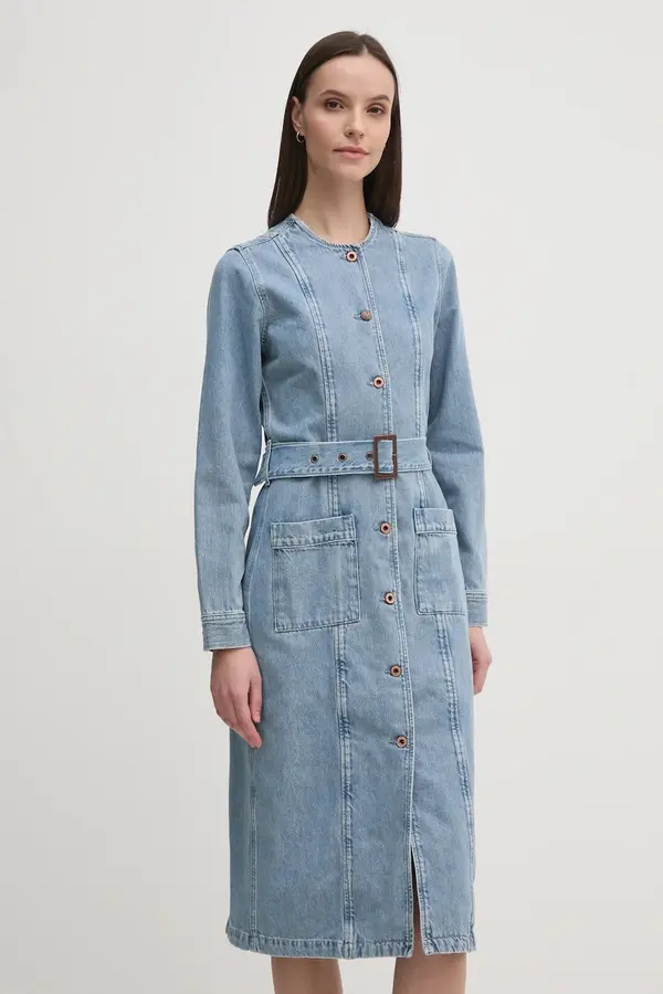 Pepe Jeans Traper haljina Pepe Jeans SCOTTIE midi, ravna, PL953657