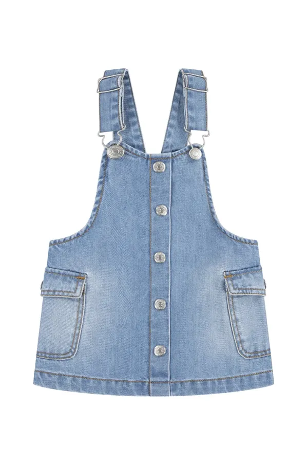 Levi's Traper haljina za bebe Levi's CARGO POCKET SKIRTALL mini, ravna, 1EM257