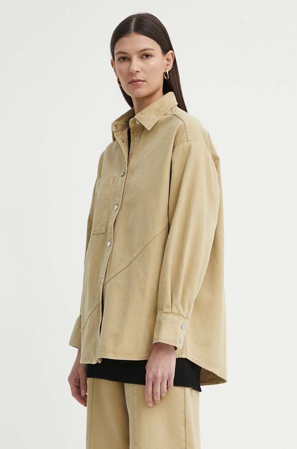 Aeron Traper jakna AERON ANITA za žene, boja: zelena, za prijelazno razdoblje, oversize, AW24RSSH152451