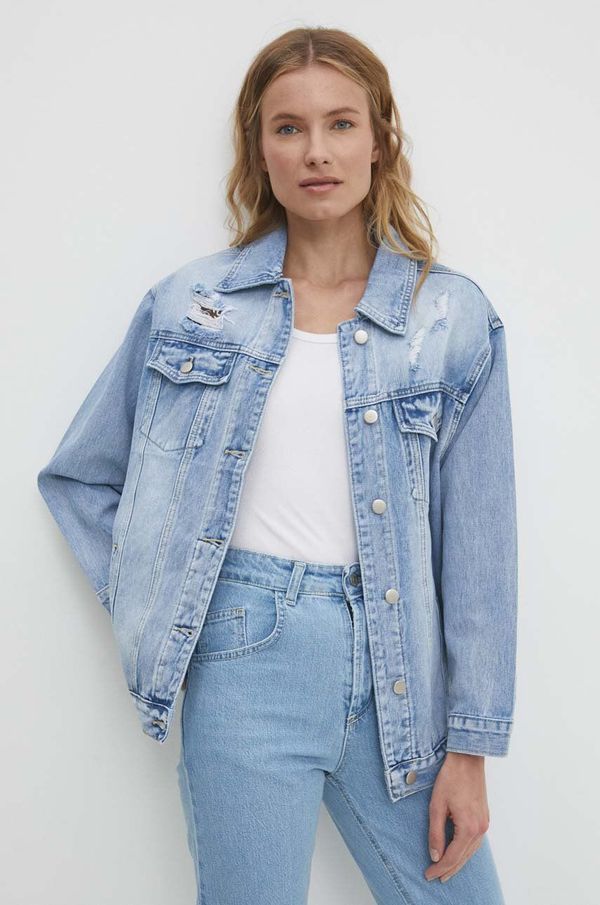 Answear Lab Traper jakna Answear Lab za žene, za prijelazno razdoblje, oversize