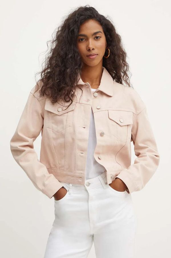 Armani Exchange Traper jakna Armani Exchange za žene, boja: ružičasta, za prijelazno razdoblje, oversize, 6DYB14 Y19DZ