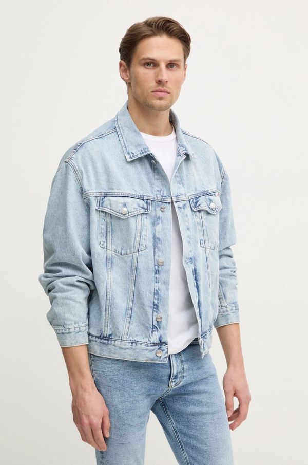 Calvin Klein Jeans Traper jakna Calvin Klein Jeans za muškarce, za prijelazno razdoblje, oversize, J30J326556