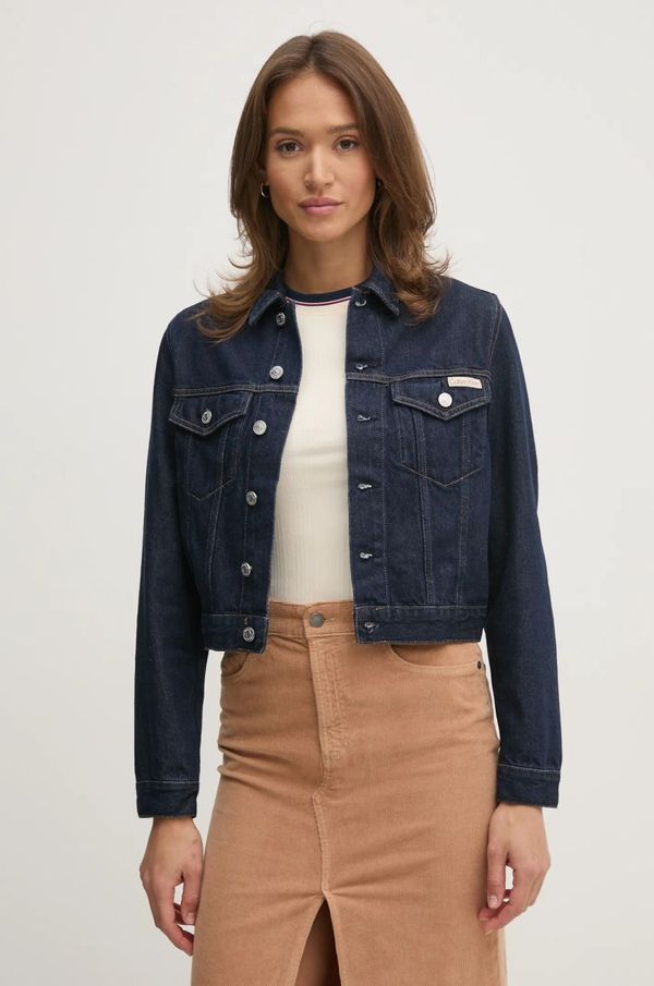 Calvin Klein Jeans Traper jakna Calvin Klein Jeans za žene, boja: tamno plava, za prijelazno razdoblje, J20J225066
