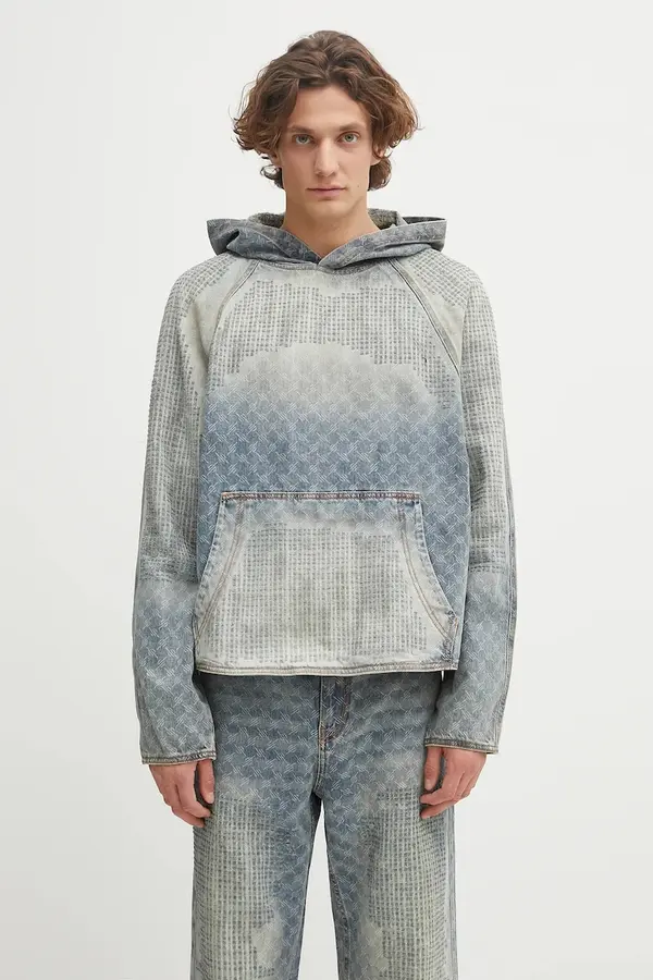 Daily Paper Traper jakna Daily Paper Destroyed Denim Hoodie