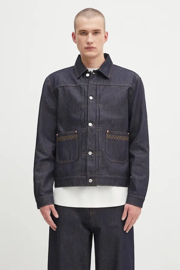 Drôle de Monsieur Traper jakna Drôle de Monsieur La Veste Denim Brut