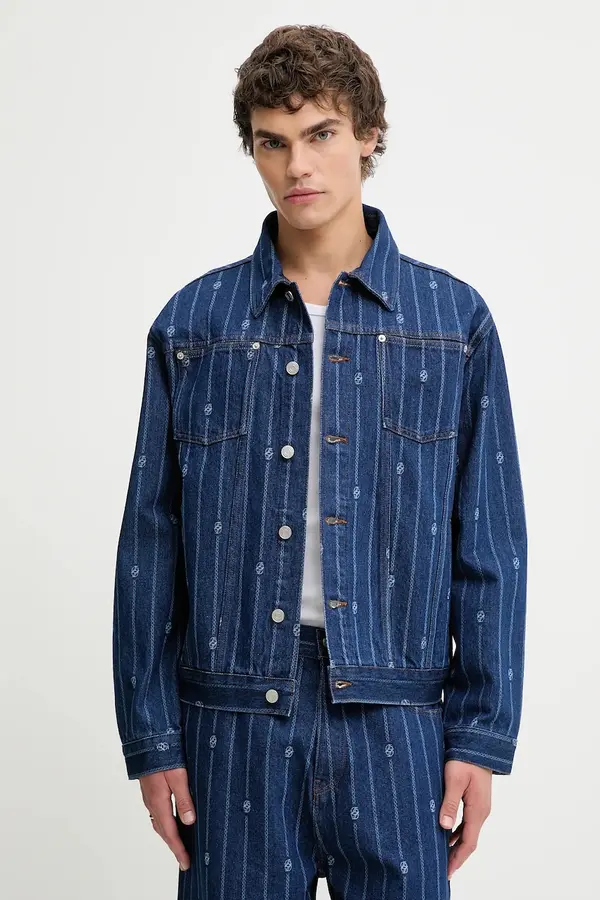 Drôle de Monsieur Traper jakna Drôle de Monsieur La veste Denim Monogramme