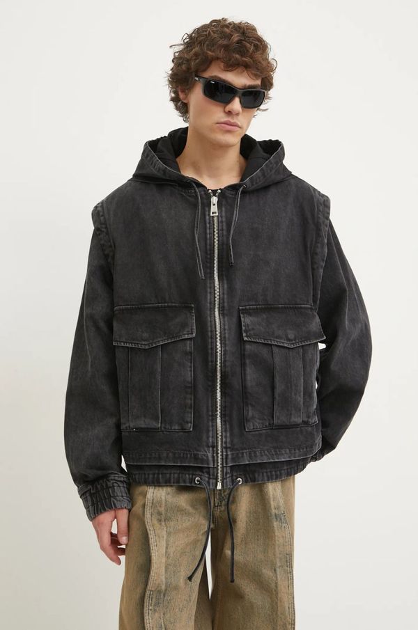 Études Studio Traper jakna Études Studio za muškarce, boja: siva, za prijelazno razdoblje, H24MMOUT541