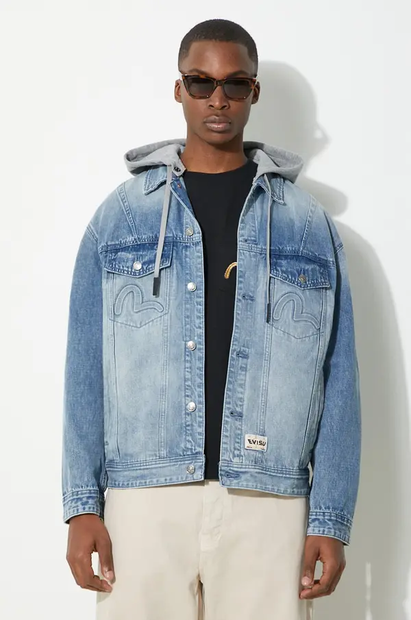 Evisu Traper jakna Evisu Seagull & Evisu Embossed